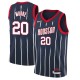 2021-22City Otto Moore Twill Basketball Jersey -Rockets #20 Moore Twill Jerseys, FREE SHIPPING