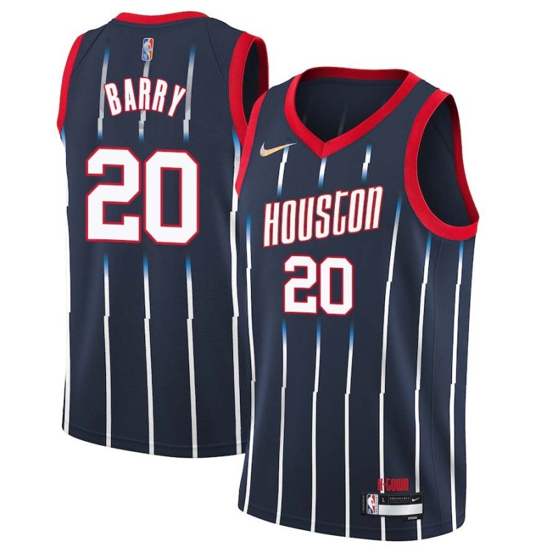 2021-22City Jon Barry Twill Basketball Jersey -Rockets #20 Barry Twill Jerseys, FREE SHIPPING