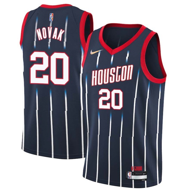 2021-22City Steve Novak Twill Basketball Jersey -Rockets #20 Novak Twill Jerseys, FREE SHIPPING