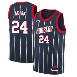 2021-22City Bud Acton Twill Basketball Jersey -Rockets #24 Acton Twill Jerseys, FREE SHIPPING