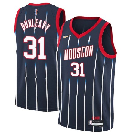 2021-22City Mike Dunleavy Twill Basketball Jersey -Rockets #31 Dunleavy Twill Jerseys, FREE SHIPPING