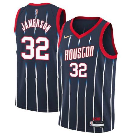 2021-22City Dave Jamerson Twill Basketball Jersey -Rockets #32 Jamerson Twill Jerseys, FREE SHIPPING