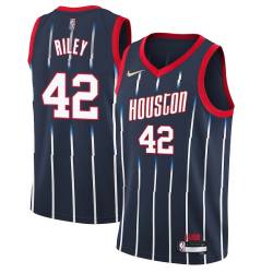 2021-22City Pat Riley Twill Basketball Jersey -Rockets #42 Riley Twill Jerseys, FREE SHIPPING