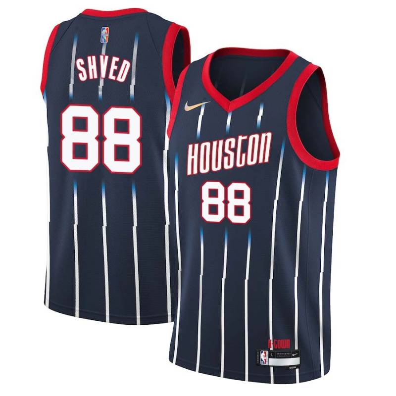 2021-22City Alexey Shved Twill Basketball Jersey -Rockets #88 Shved Twill Jerseys, FREE SHIPPING