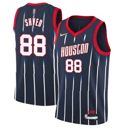 2021-22City Alexey Shved Twill Basketball Jersey -Rockets #88 Shved Twill Jerseys, FREE SHIPPING