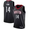 Black Daequan Cook Twill Basketball Jersey -Rockets #14 Cook Twill Jerseys, FREE SHIPPING