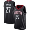 Black John Johnson Twill Basketball Jersey -Rockets #27 Johnson Twill Jerseys, FREE SHIPPING