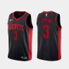 Black_Earned Ty Lawson Twill Basketball Jersey -Rockets #3 Lawson Twill Jerseys, FREE SHIPPING