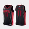 Black_Earned Yao Ming Twill Basketball Jersey -Rockets #11 Yao Twill Jerseys, FREE SHIPPING