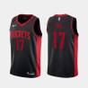 Black_Earned Mario Elie Twill Basketball Jersey -Rockets #17 Elie Twill Jerseys, FREE SHIPPING