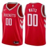 Red Classic Slick Watts Twill Basketball Jersey -Rockets #00 Watts Twill Jerseys, FREE SHIPPING