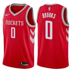 Red Classic Aaron Brooks Twill Basketball Jersey -Rockets #0 Brooks Twill Jerseys, FREE SHIPPING