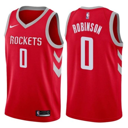 Red Classic Thomas Robinson Twill Basketball Jersey -Rockets #0 Robinson Twill Jerseys, FREE SHIPPING
