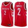 Red Classic Sedale Threatt Twill Basketball Jersey -Rockets #2 Threatt Twill Jerseys, FREE SHIPPING