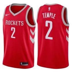 Red Classic Garrett Temple Twill Basketball Jersey -Rockets #2 Temple Twill Jerseys, FREE SHIPPING