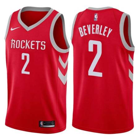 Red Classic Patrick Beverley Twill Basketball Jersey -Rockets #2 Beverley Twill Jerseys, FREE SHIPPING