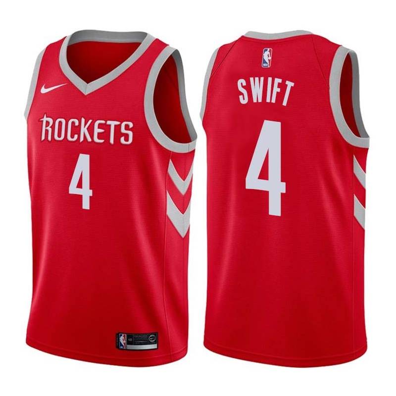 Red Classic Stromile Swift Twill Basketball Jersey -Rockets #4 Swift Twill Jerseys, FREE SHIPPING