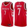 Red Classic Adrian Griffin Twill Basketball Jersey -Rockets #7 Griffin Twill Jerseys, FREE SHIPPING