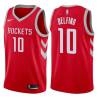 Red Classic Carlos Delfino Twill Basketball Jersey -Rockets #10 Delfino Twill Jerseys, FREE SHIPPING