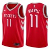 Red Classic Vernon Maxwell Twill Basketball Jersey -Rockets #11 Maxwell Twill Jerseys, FREE SHIPPING