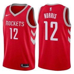 Red Classic Moochie Norris Twill Basketball Jersey -Rockets #12 Norris Twill Jerseys, FREE SHIPPING