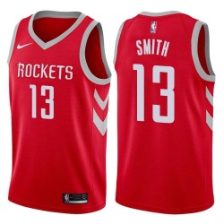 Red Classic Larry Smith Twill Basketball Jersey -Rockets #13 Smith Twill Jerseys, FREE SHIPPING