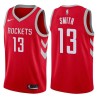 Red Classic Larry Smith Twill Basketball Jersey -Rockets #13 Smith Twill Jerseys, FREE SHIPPING