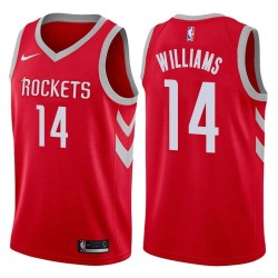 Red Classic Art Williams Twill Basketball Jersey -Rockets #14 Williams Twill Jerseys, FREE SHIPPING