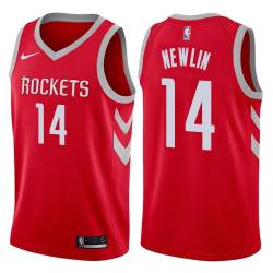 Red Classic Mike Newlin Twill Basketball Jersey -Rockets #14 Newlin Twill Jerseys, FREE SHIPPING