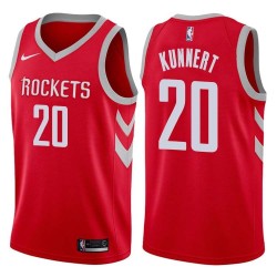 Red Classic Kevin Kunnert Twill Basketball Jersey -Rockets #20 Kunnert Twill Jerseys, FREE SHIPPING