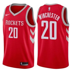 Red Classic Kennard Winchester Twill Basketball Jersey -Rockets #20 Winchester Twill Jerseys, FREE SHIPPING