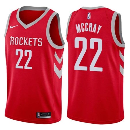 Red Classic Rodney McCray Twill Basketball Jersey -Rockets #22 McCray Twill Jerseys, FREE SHIPPING