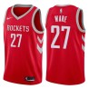 Red Classic Jim Ware Twill Basketball Jersey -Rockets #27 Ware Twill Jerseys, FREE SHIPPING