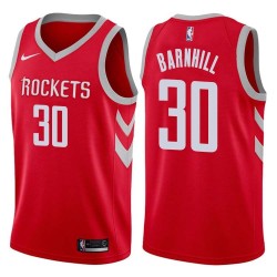 Red Classic John Barnhill Twill Basketball Jersey -Rockets #30 Barnhill Twill Jerseys, FREE SHIPPING