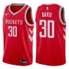 Red Classic Jim Davis Twill Basketball Jersey -Rockets #30 Davis Twill Jerseys, FREE SHIPPING