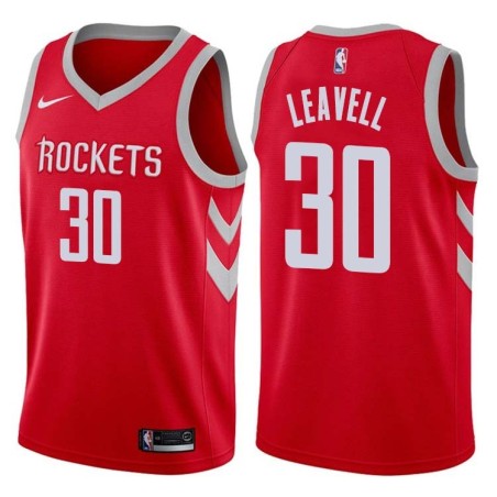 Red Classic Allen Leavell Twill Basketball Jersey -Rockets #30 Leavell Twill Jerseys, FREE SHIPPING