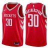 Red Classic Clarence Weatherspoon Twill Basketball Jersey -Rockets #30 Weatherspoon Twill Jerseys, FREE SHIPPING