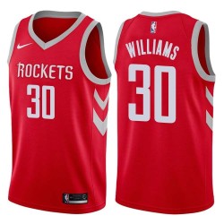 Red Classic Justin Williams Twill Basketball Jersey -Rockets #30 Williams Twill Jerseys, FREE SHIPPING