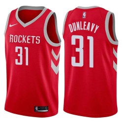 Red Classic Mike Dunleavy Twill Basketball Jersey -Rockets #31 Dunleavy Twill Jerseys, FREE SHIPPING