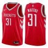 Red Classic Granville Waiters Twill Basketball Jersey -Rockets #31 Waiters Twill Jerseys, FREE SHIPPING