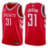 Red Classic Mark Jackson Twill Basketball Jersey -Rockets #31 Jackson Twill Jerseys, FREE SHIPPING