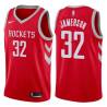Black_Earned Dave Jamerson Twill Basketball Jersey -Rockets #32 Jamerson Twill Jerseys, FREE SHIPPING