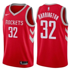 Red Classic Othella Harrington Twill Basketball Jersey -Rockets #32 Harrington Twill Jerseys, FREE SHIPPING