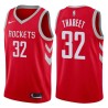 Red Classic Hasheem Thabeet Twill Basketball Jersey -Rockets #32 Thabeet Twill Jerseys, FREE SHIPPING