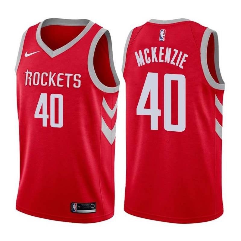 Red Classic Stan McKenzie Twill Basketball Jersey -Rockets #40 McKenzie Twill Jerseys, FREE SHIPPING