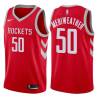 Red Classic Joe Meriweather Twill Basketball Jersey -Rockets #50 Meriweather Twill Jerseys, FREE SHIPPING