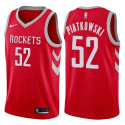 Red Classic Eric Piatkowski Twill Basketball Jersey -Rockets #52 Piatkowski Twill Jerseys, FREE SHIPPING