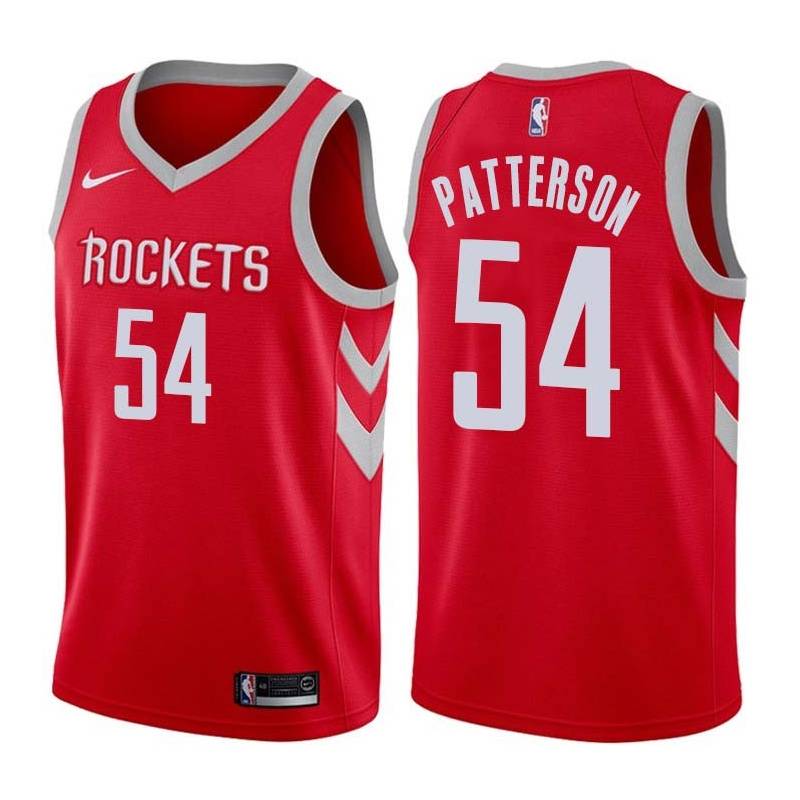 Red Classic Patrick Patterson Twill Basketball Jersey -Rockets #54 Patterson Twill Jerseys, FREE SHIPPING