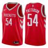 Red Classic Patrick Patterson Twill Basketball Jersey -Rockets #54 Patterson Twill Jerseys, FREE SHIPPING