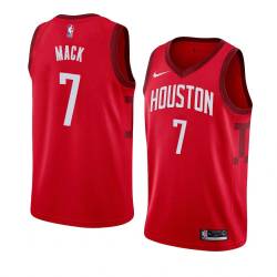 Red_Earned Sam Mack Twill Basketball Jersey -Rockets #7 Mack Twill Jerseys, FREE SHIPPING